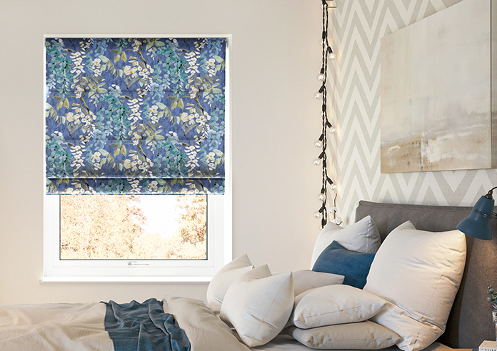 Wisteria, Marine - Roman Blind - Image 3